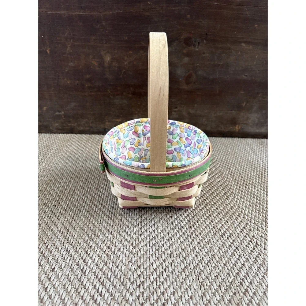 Longaberger 1999 Easter Basket With Jellybean Liner